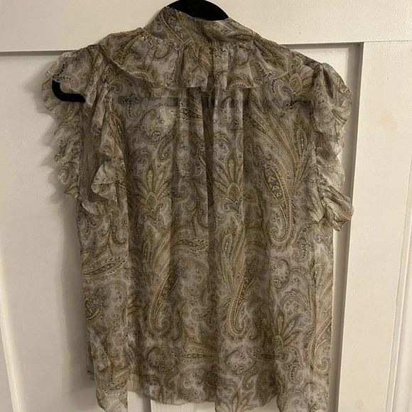 Zimmermann Wild Botanica Luminous Flutter Smock Top - Picture 8 of 9
